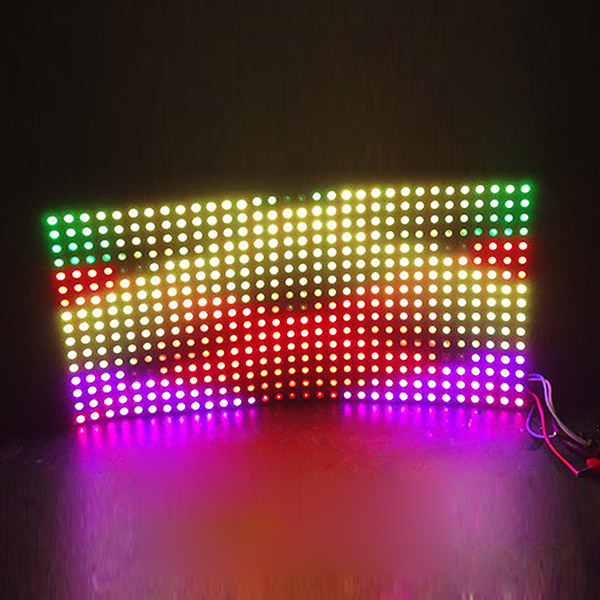 DC12V WS2812B Addressable Flexible Digital LED Screen - 450 LEDs 25x50cm Pixel Display Panel